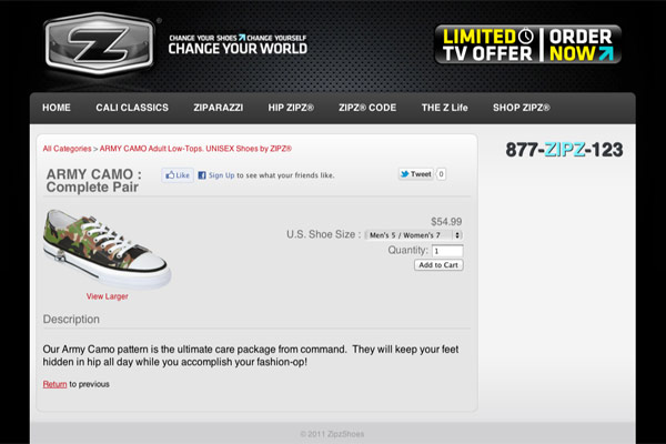 zipz productpage